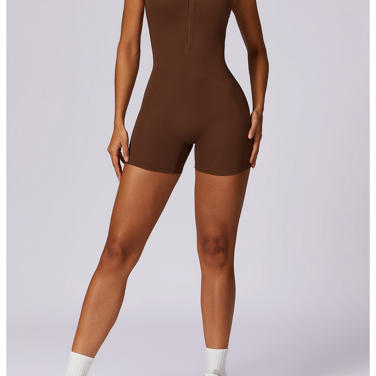 BLWOENS - Mono de yoga para mujer - Marrón