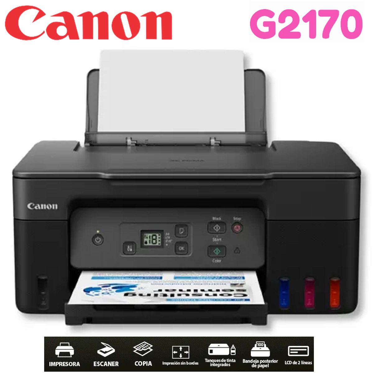 CANON - Impresora Multifuncional CANON de Tinta  PIXMA G2170