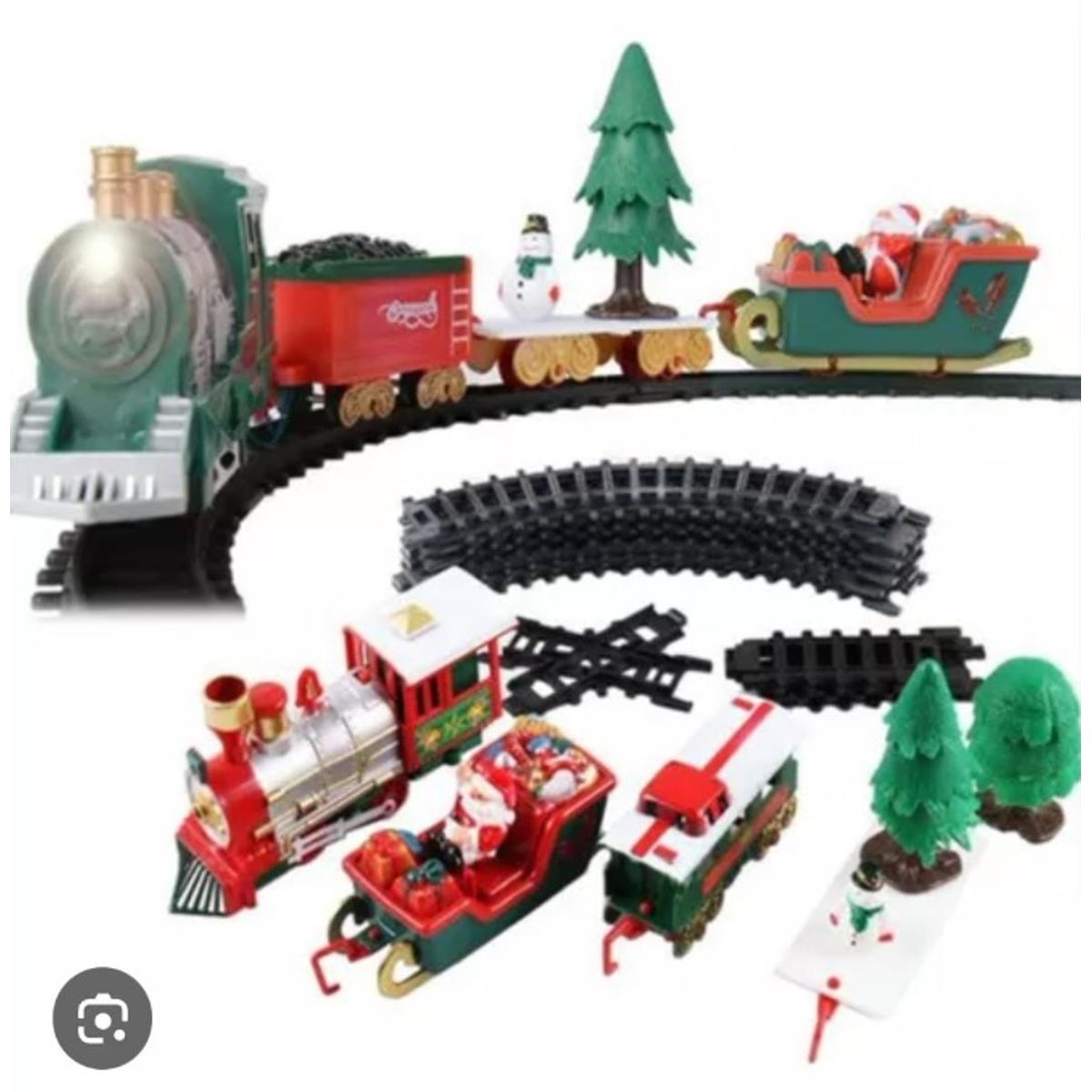 GENERICO - tren navideño para árbol con luz y sonido