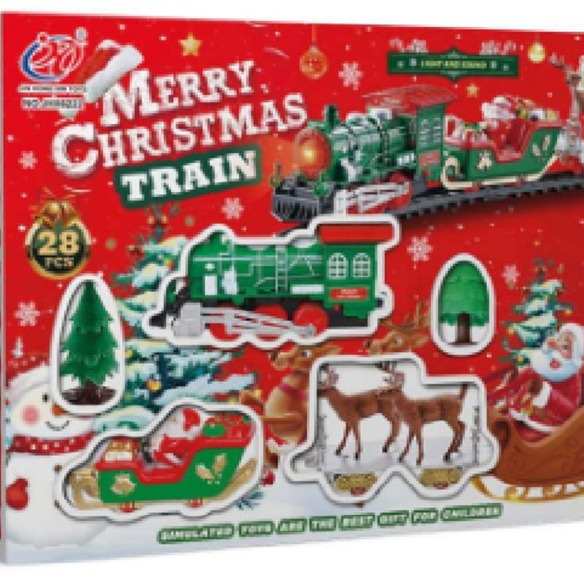 GENERICO - tren navideño para árbol con luz y sonido