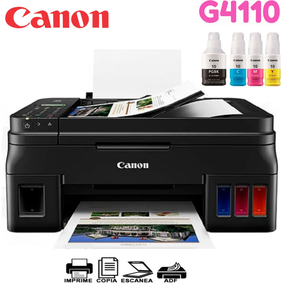 CANON - Impresora Multifuncional CANON de Tinta G4110