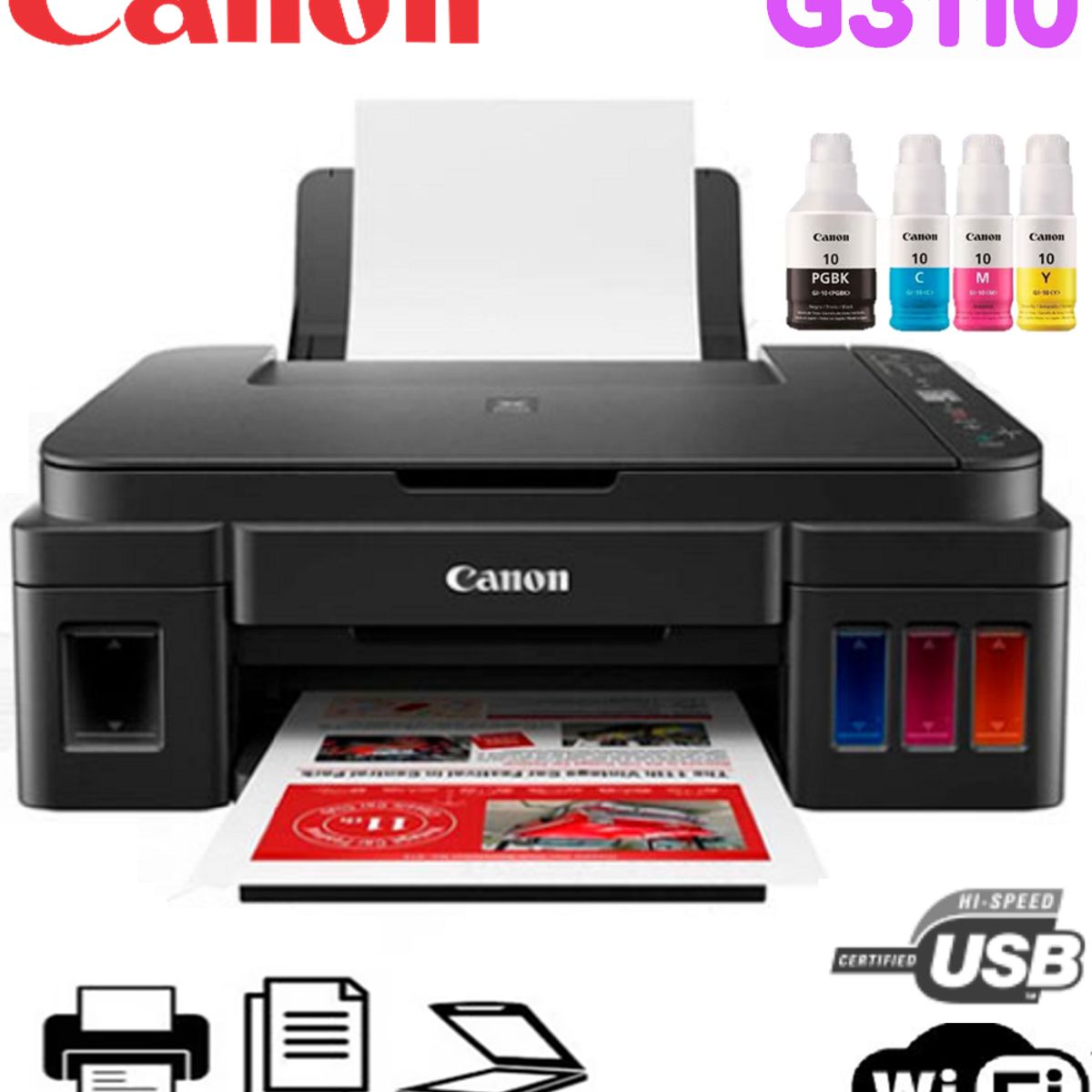 CANON - Impresora Multifuncional CANON de Tinta G3110