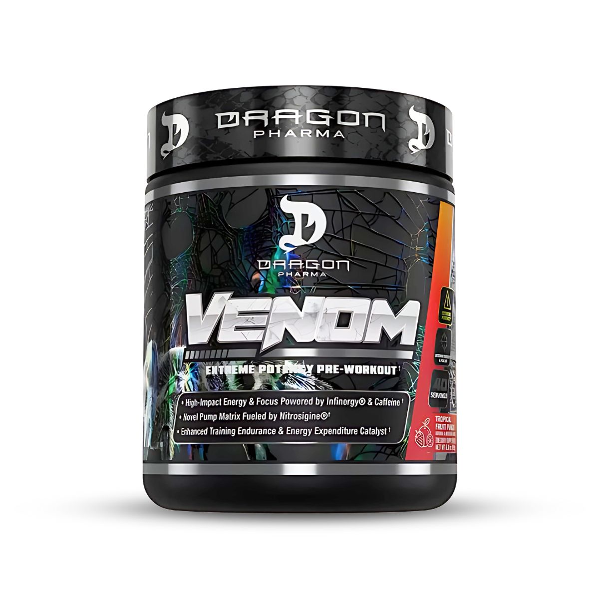 DRAG PHARMA - Venom Dragon Pharma 40 servicios Pre entreno fruit punch