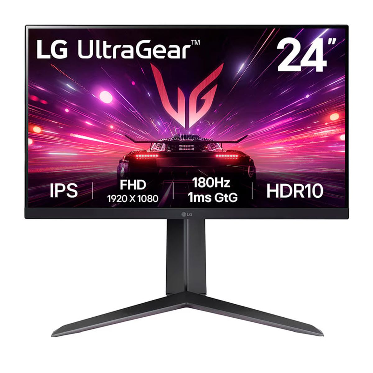LG - Monitor Gamer LG 24 UltraGear Plano FHD IPS -HDMIDPHP-OUT