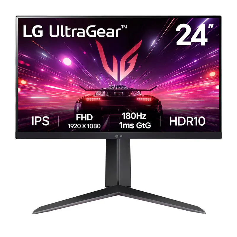 LG - Monitor Gamer LG 24 UltraGear Plano FHD IPS -HDMIDPHP-OUT