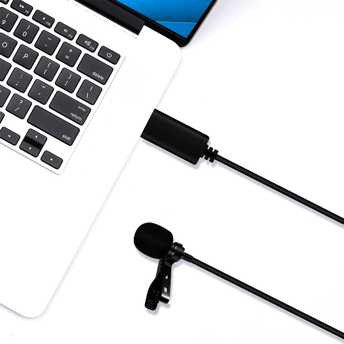 GENERICO - Micrófono Lavalier de Solapa USB