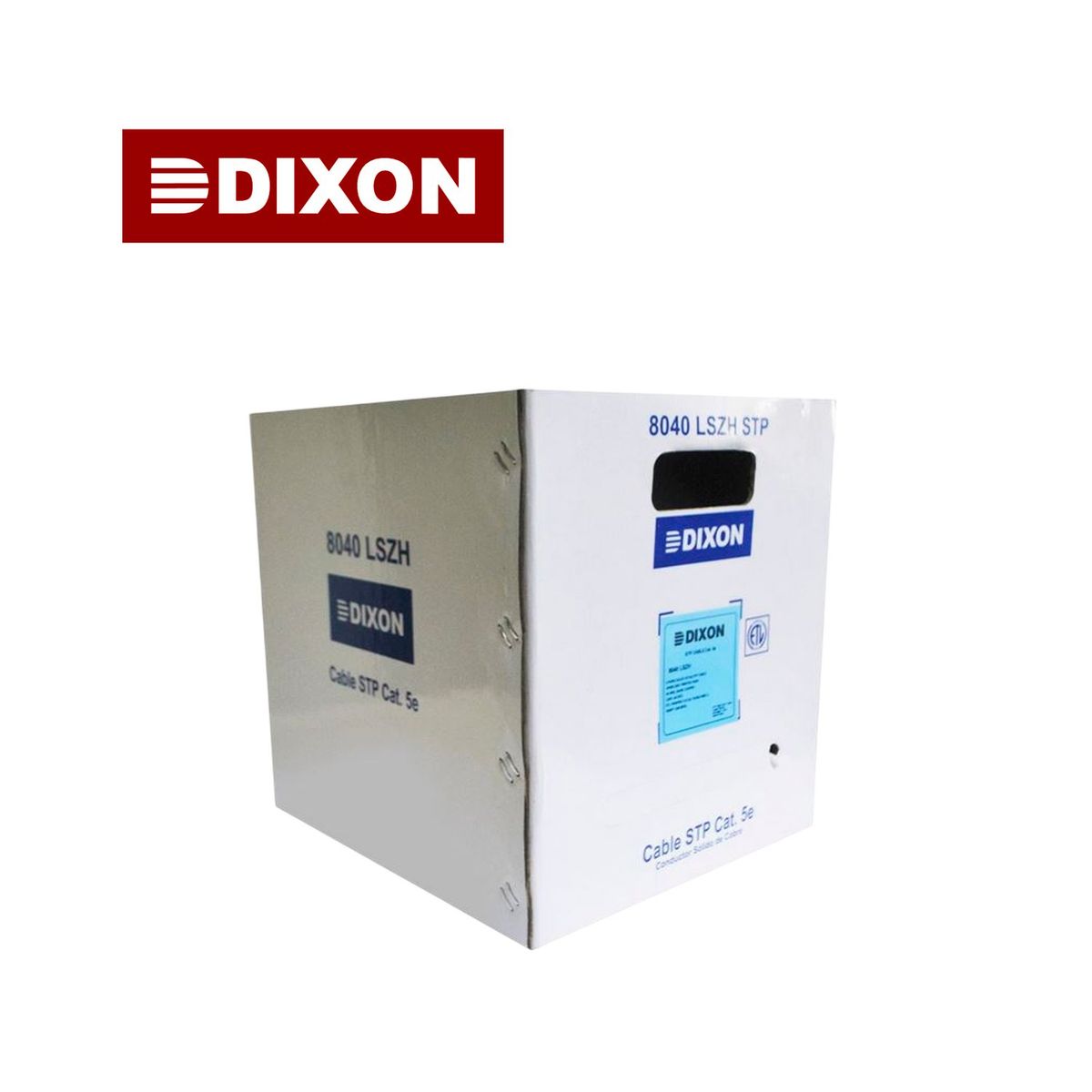 DIXON - Rollo Cable Utp Cat.5e Dixon x caja 8040 LSZH 305m 24 AWG Interior PVC
