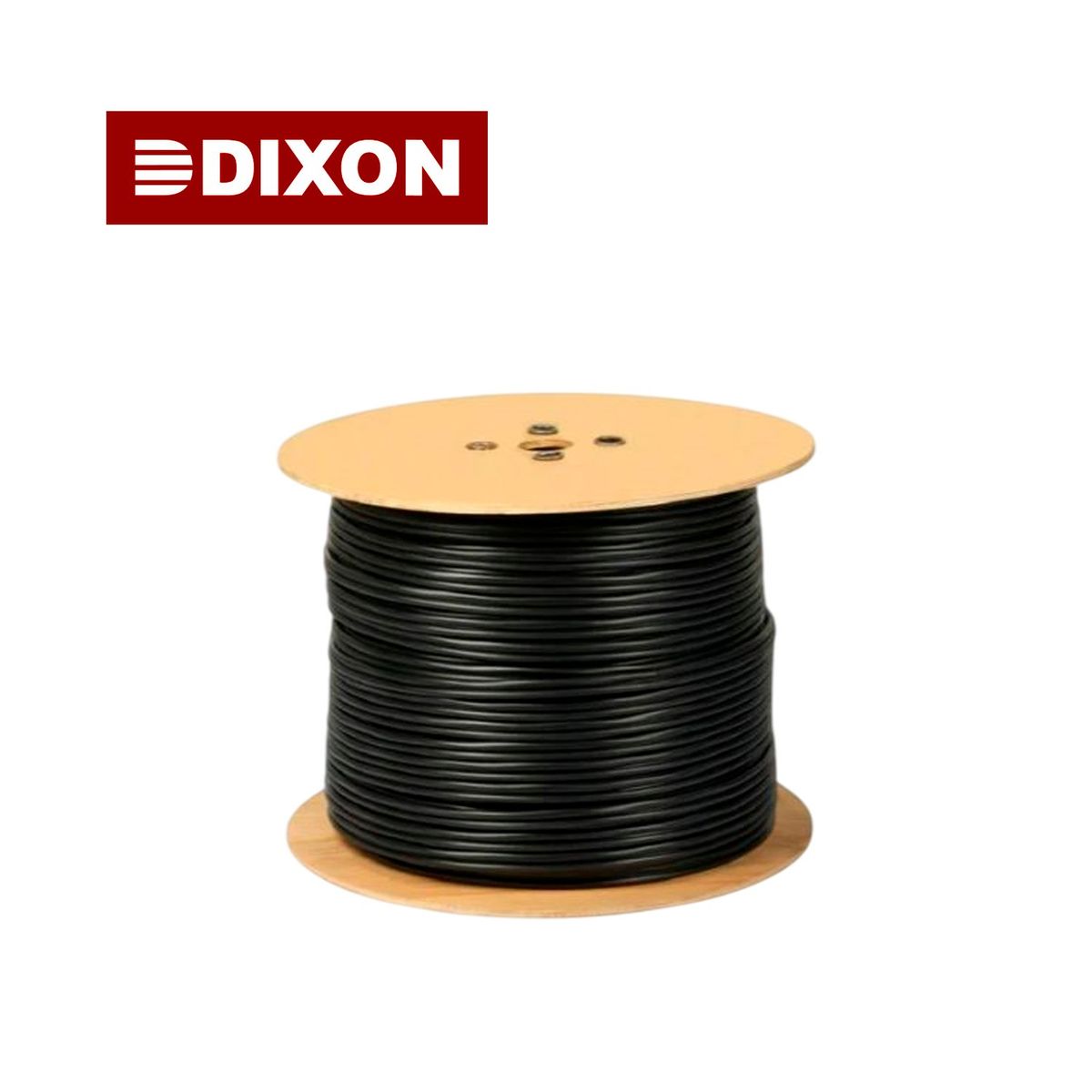 DIXON - Rollo Cable Coaxial RG6 1080-K Dixon 18 AWG Malla90% 305m Exterior PVC