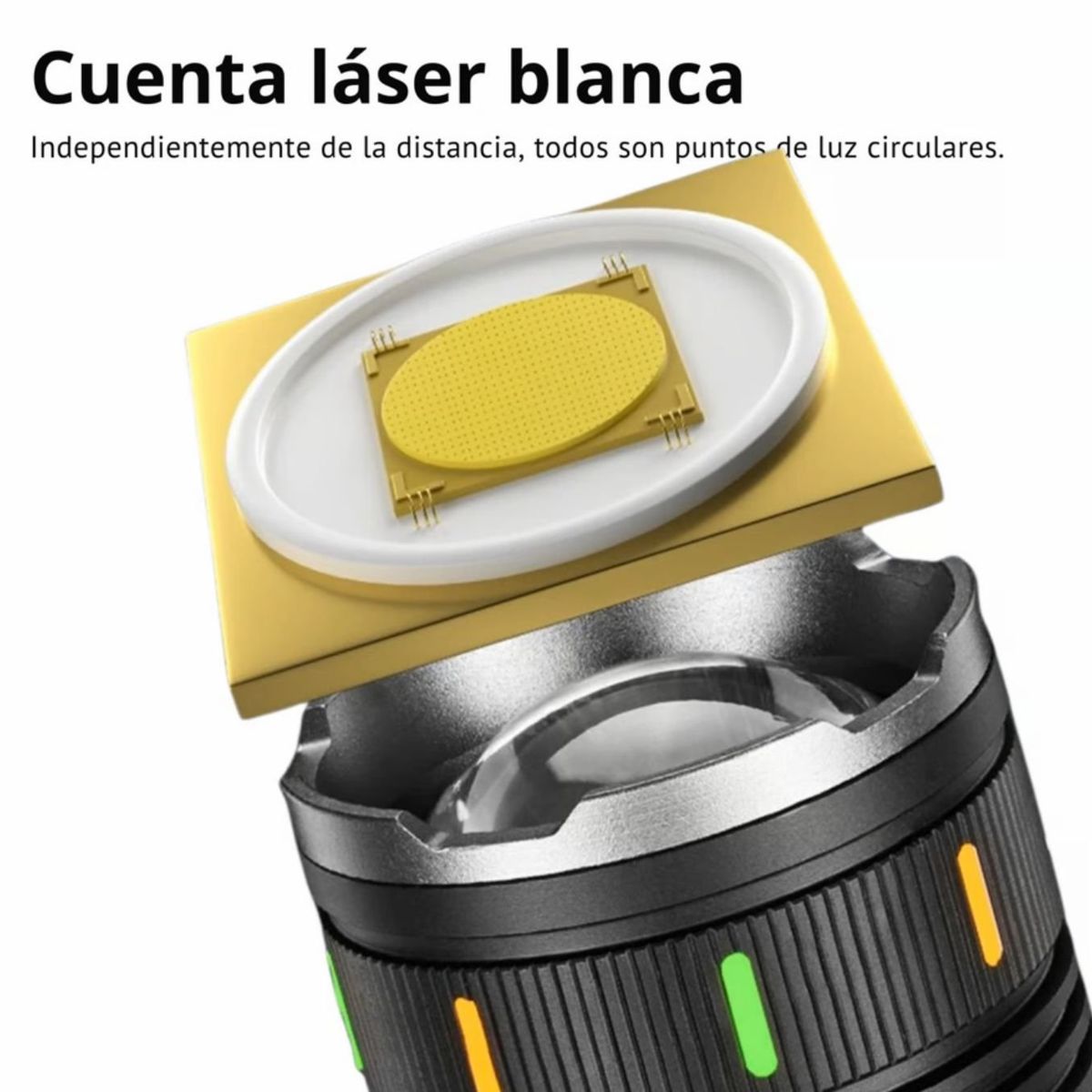 LIDIMI - Linterna Táctica Profesional 3000 Metros