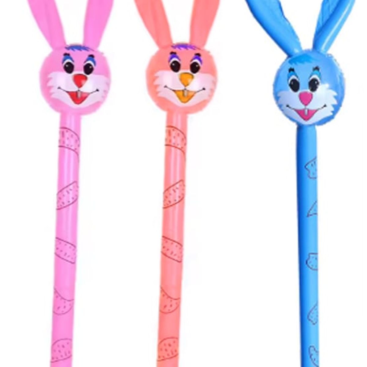 GENERICO - Flotador Conejo Set x 3 Color Rojo Azul Y Rosado