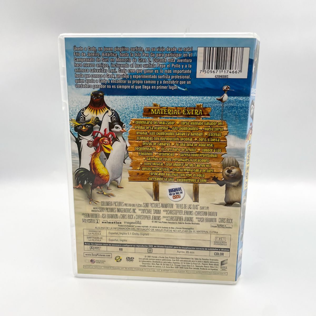 COLUMBIA - DVD original Reyes de las olas 2007