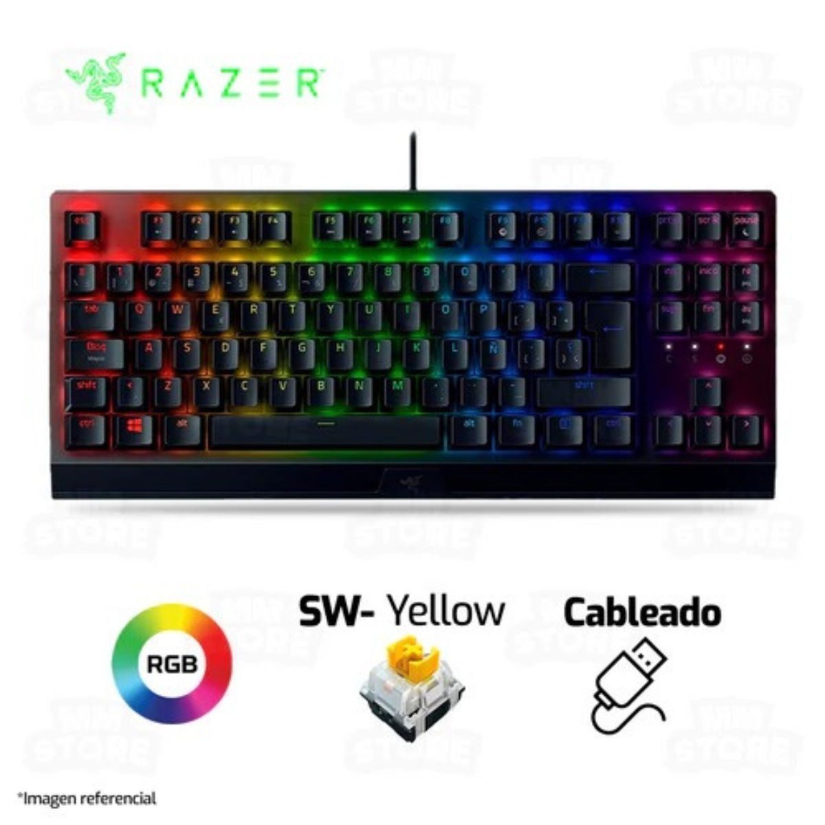 RAZER - TECLADO RAZER BLACKWIDOW V3 TENKEYLESS MECHANICAL