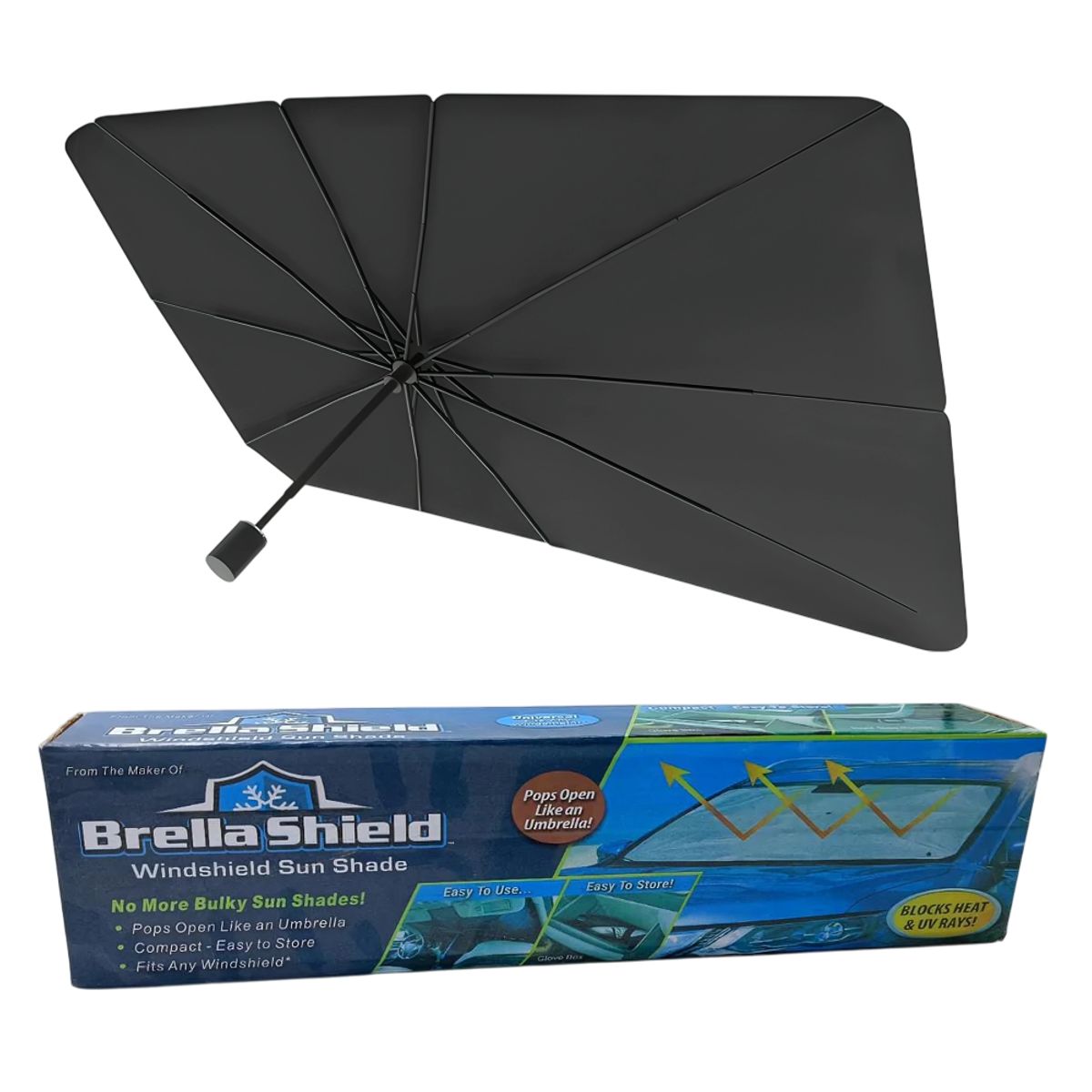 GENERICO - Tapasol De Parabrisas Frontal Plegable 125x75cm Protector Uv