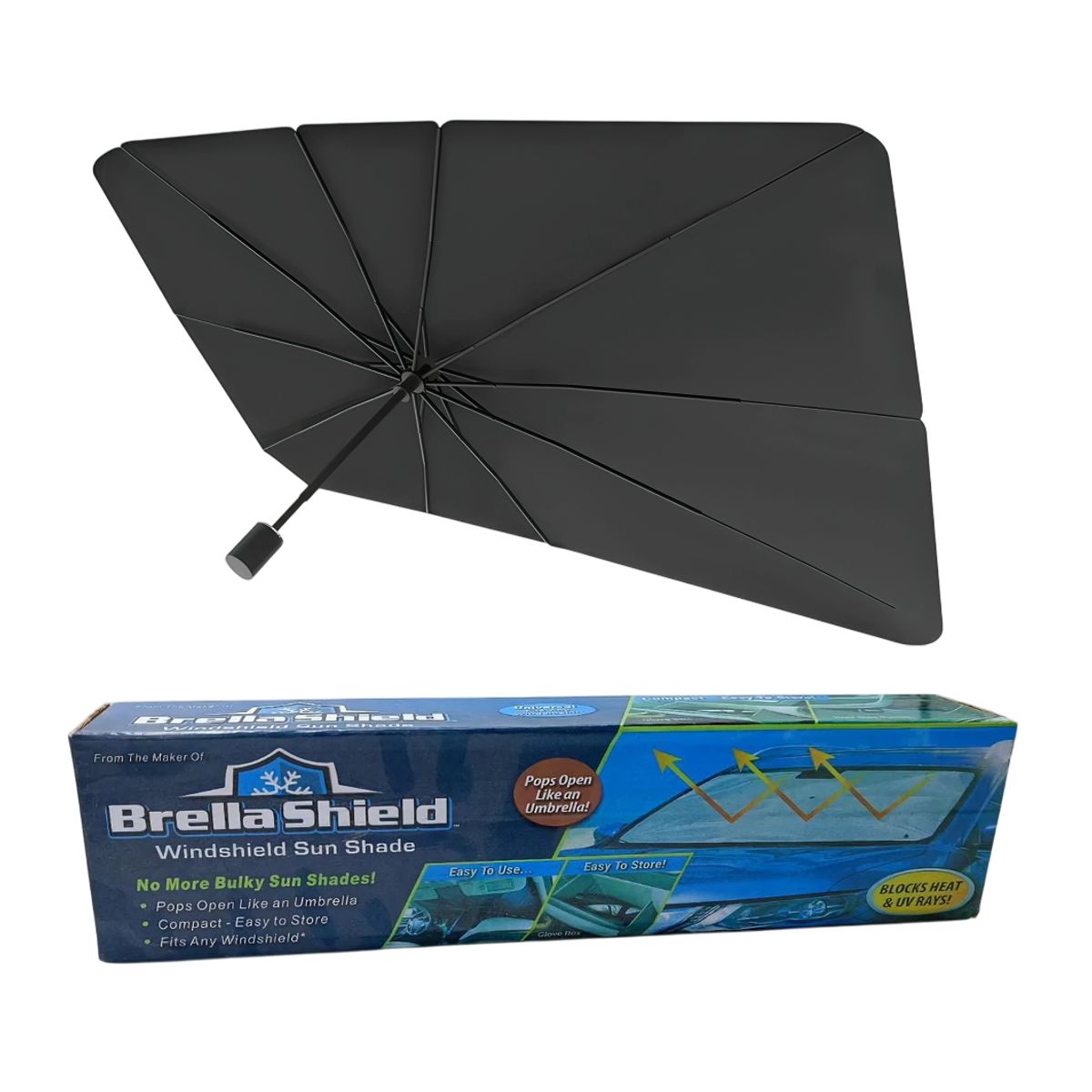 GENERICO - Tapasol De Parabrisas Frontal Plegable 125x75cm Protector Uv