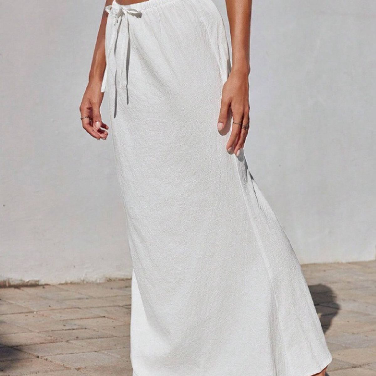 BLWOENS - Falda casual de para mujeres - Blanco