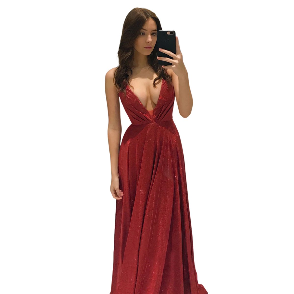 BLWOENS - Vestido casual de para mujeres - Rojo