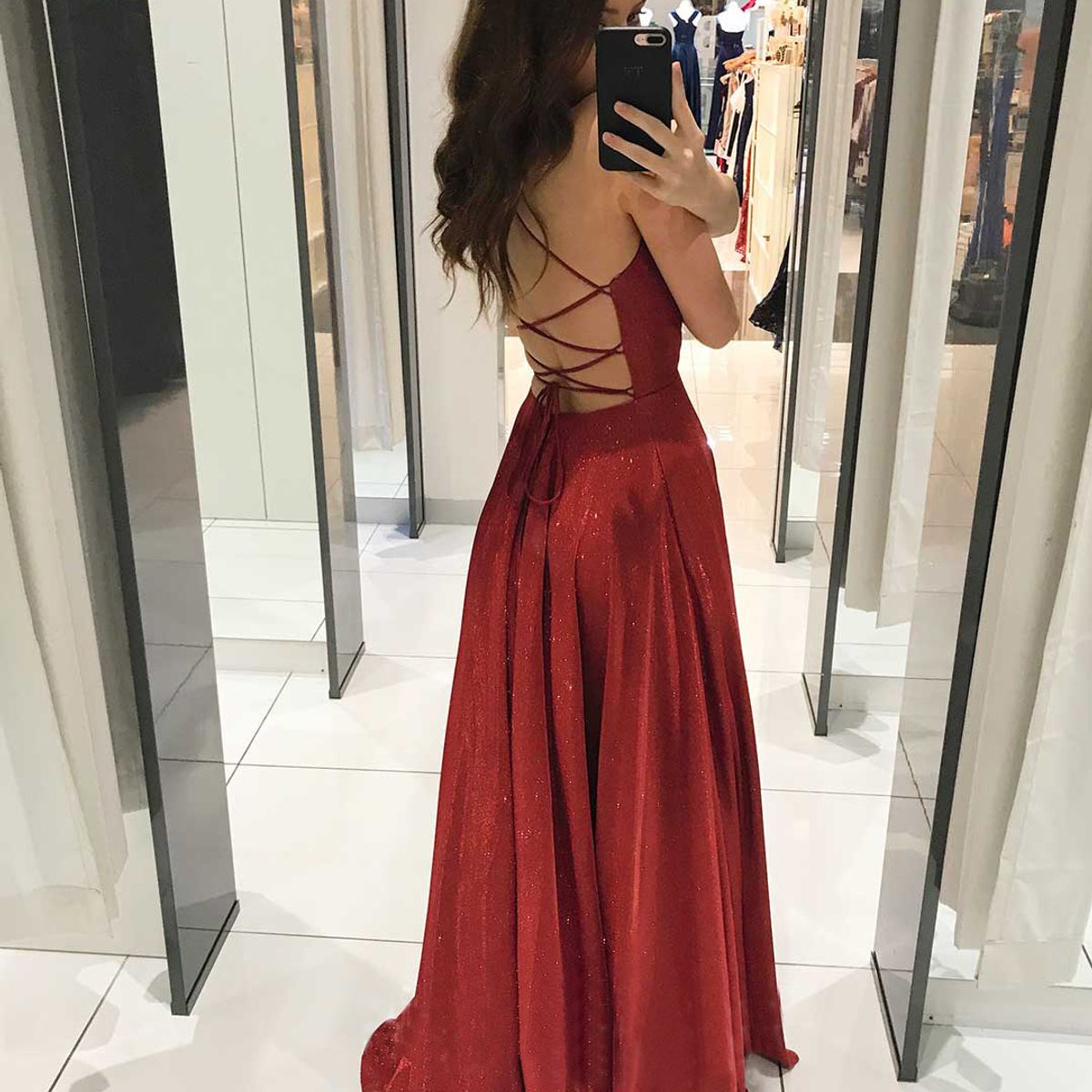 BLWOENS - Vestido casual de para mujeres - Rojo