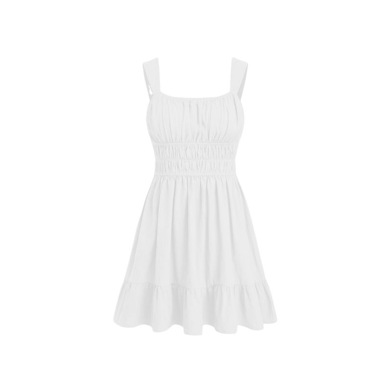 BLWOENS - Vestido casual de para mujeres -  Blanco