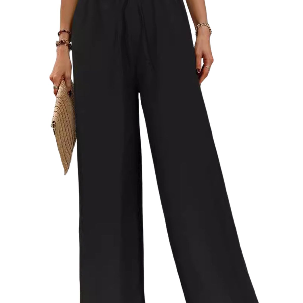 BLWOENS - Pantalones de ocio para mujeres - Negro