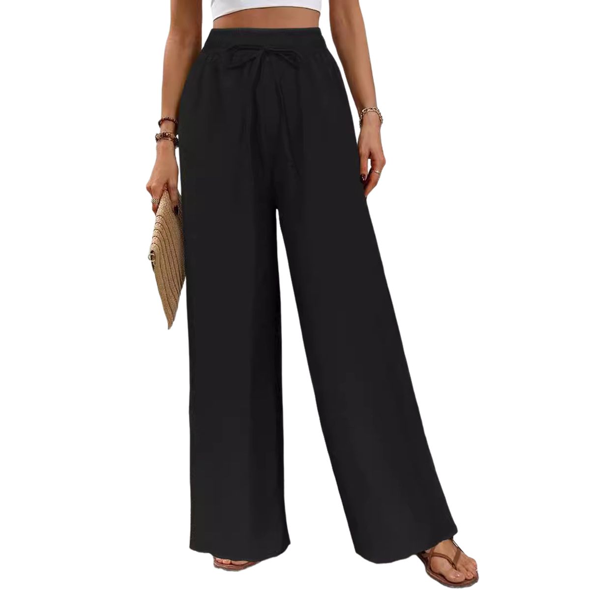 BLWOENS - Pantalones de ocio para mujeres - Negro