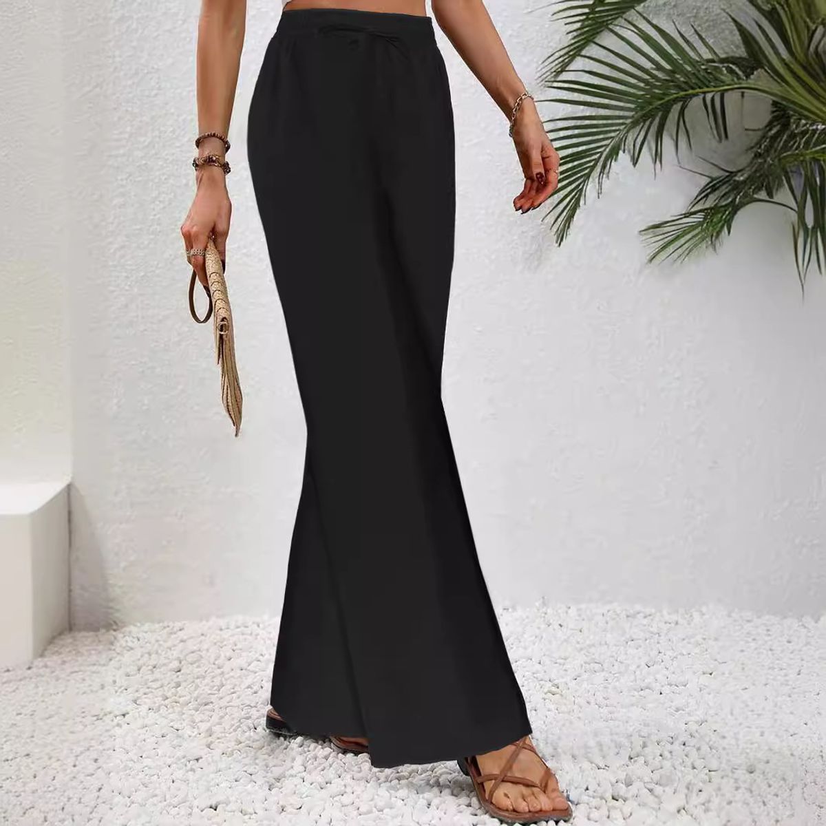 BLWOENS - Pantalones de ocio para mujeres - Negro