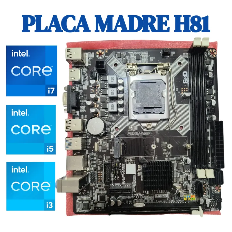GENERICO - PLACA MADRE H81 STEELLE & DECKER INTEL  4RA Y 5TA GENERACION  PC