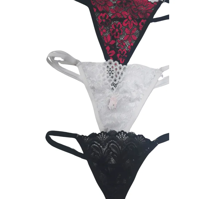 GENERICO - Pack de 3 tangas Lencería sexy