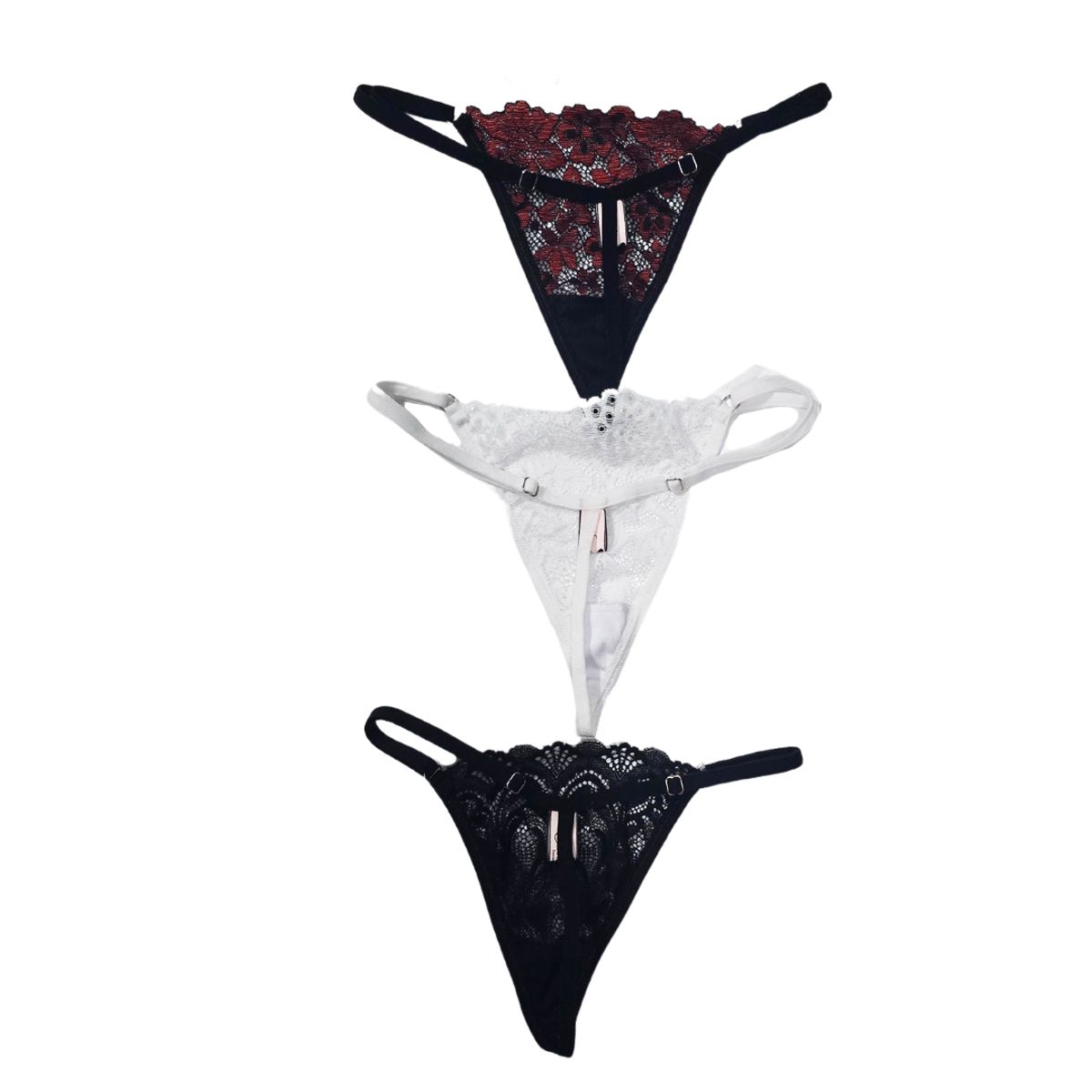 GENERICO - Pack de 3 tangas Lencería sexy