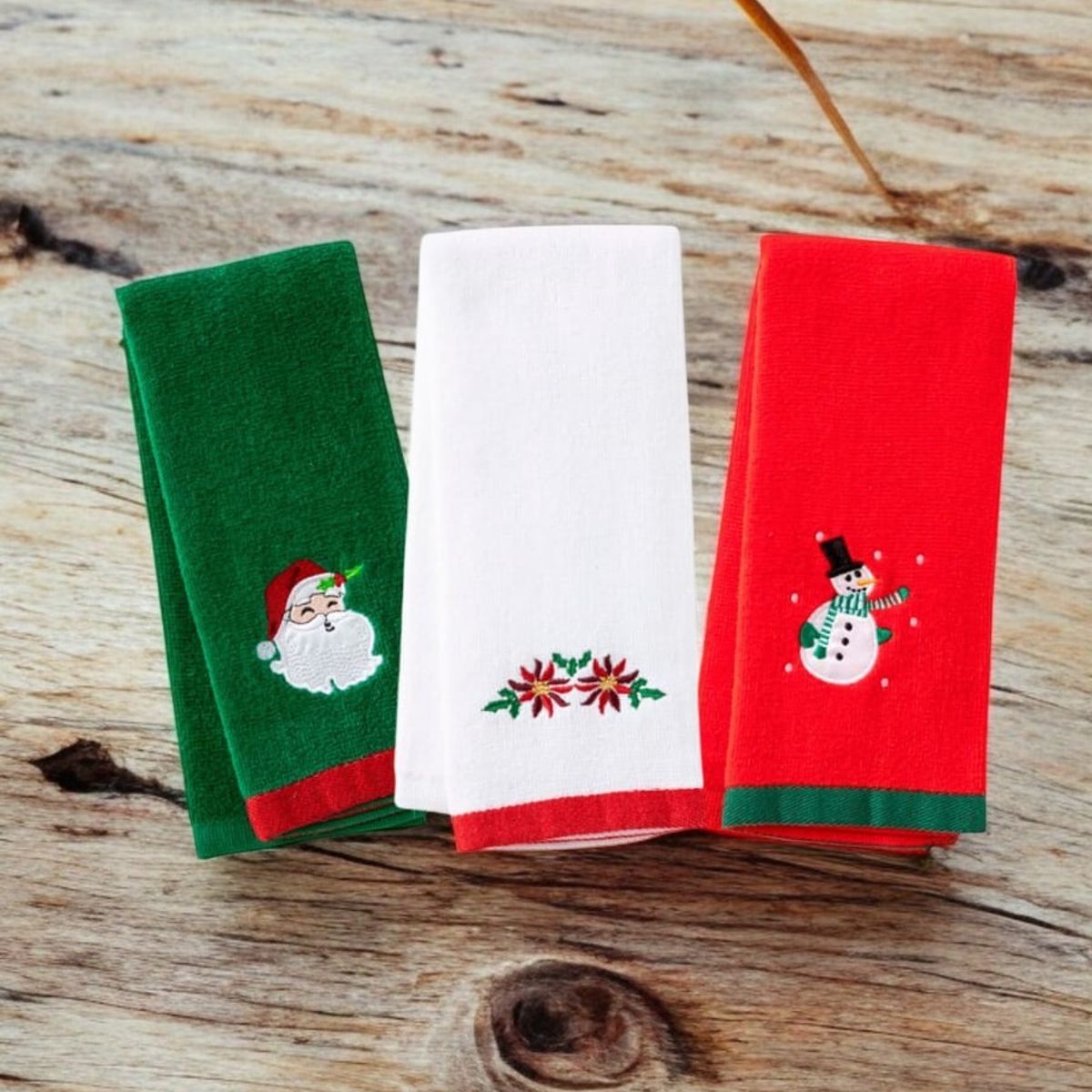 GENERICO - Pack Navideño de 3 toallas de mano 50*30