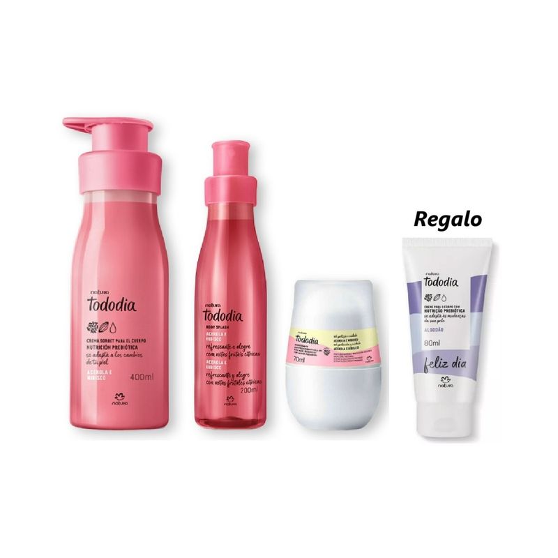 NATURA - Tododia acerola splash crema corporal desodorante y regalo