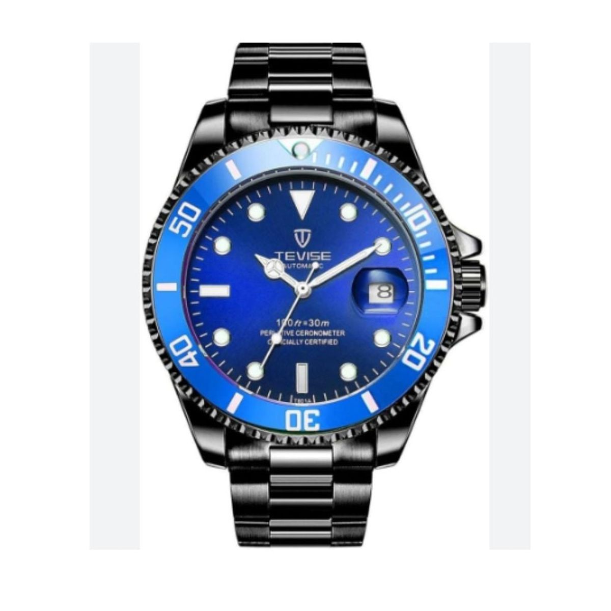 GENERICO - Reloj Automatic Acero Inoxidable Negro