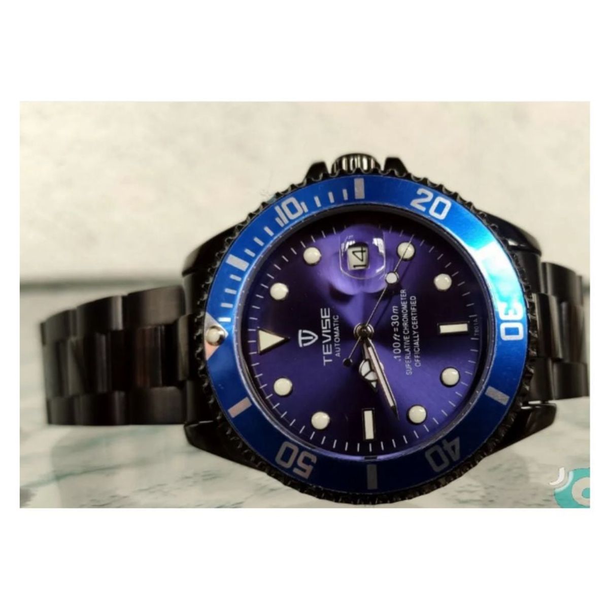 GENERICO - Reloj Automatic Acero Inoxidable Negro