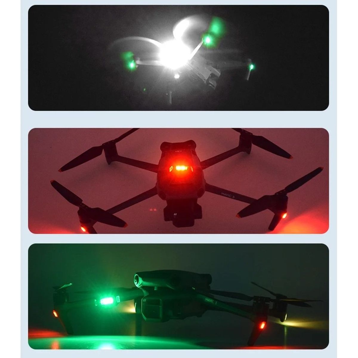 GENERICO - Dron E88 PRO 4K + Luz LED RGB  Cámara HD Plegable WiFi  Genieka