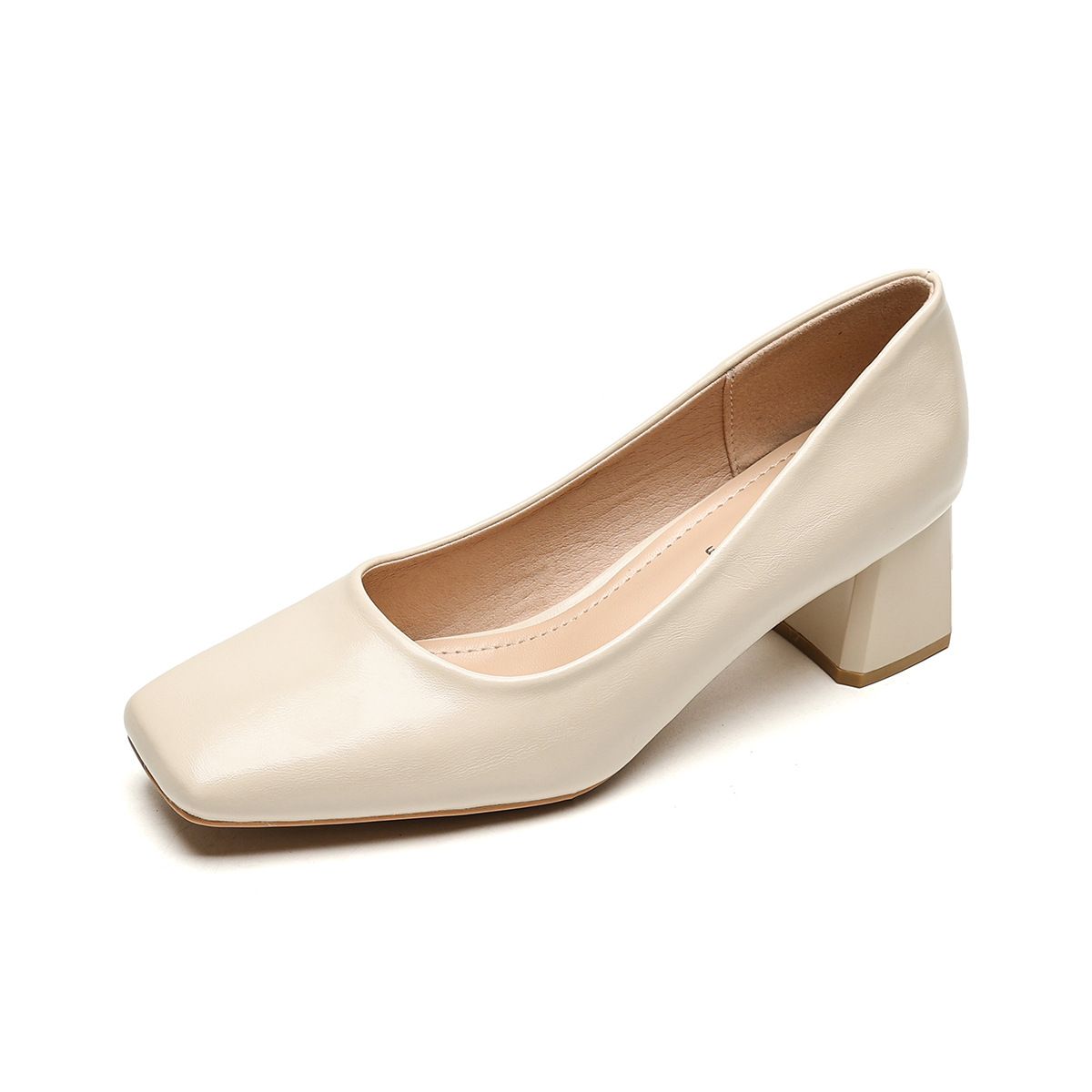 BLWOENS - Zapatillas Tacones altos de mujer - Beige