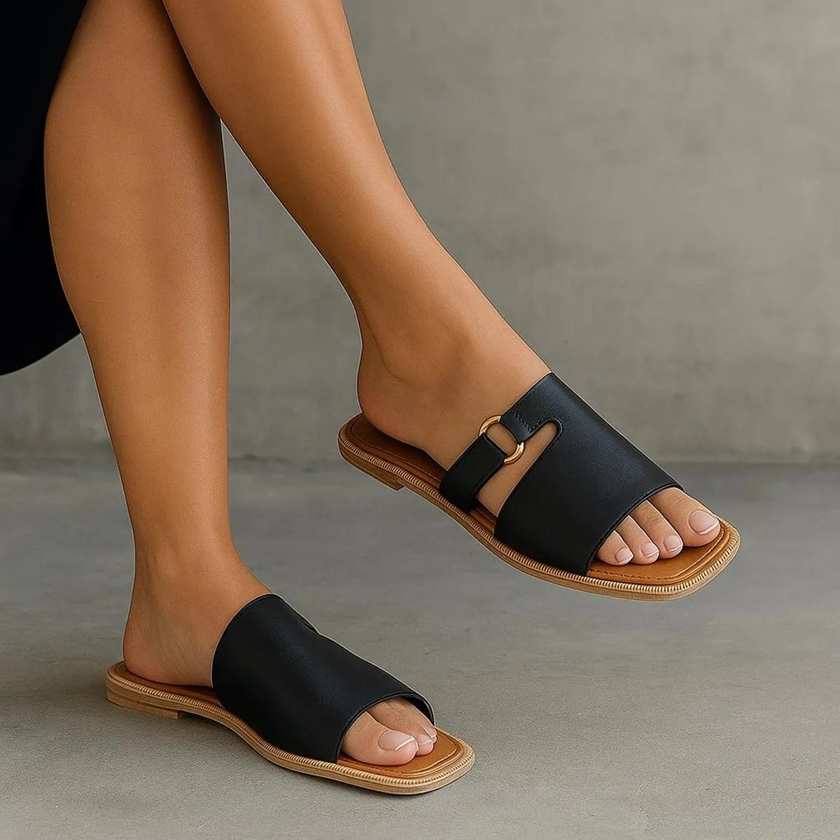 GENERICO - Sandalias Mujer Misshus Chiara negro