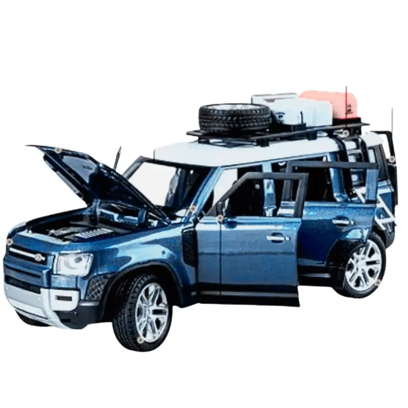 GENERICO - Camioneta De Coleccion LAND ROVER DEFENDER AZUL