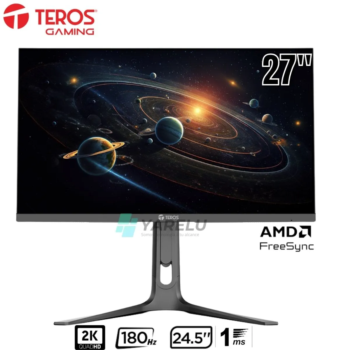 TEROS - Monitor plano TEROS TE-2753G, 27" QHD IPS, 180 Hz, 1 ms,