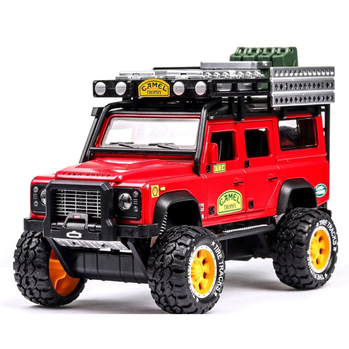 GENERICO - Camioneta De Coleccion LAND ROVER CAMEL TROPY ROJO