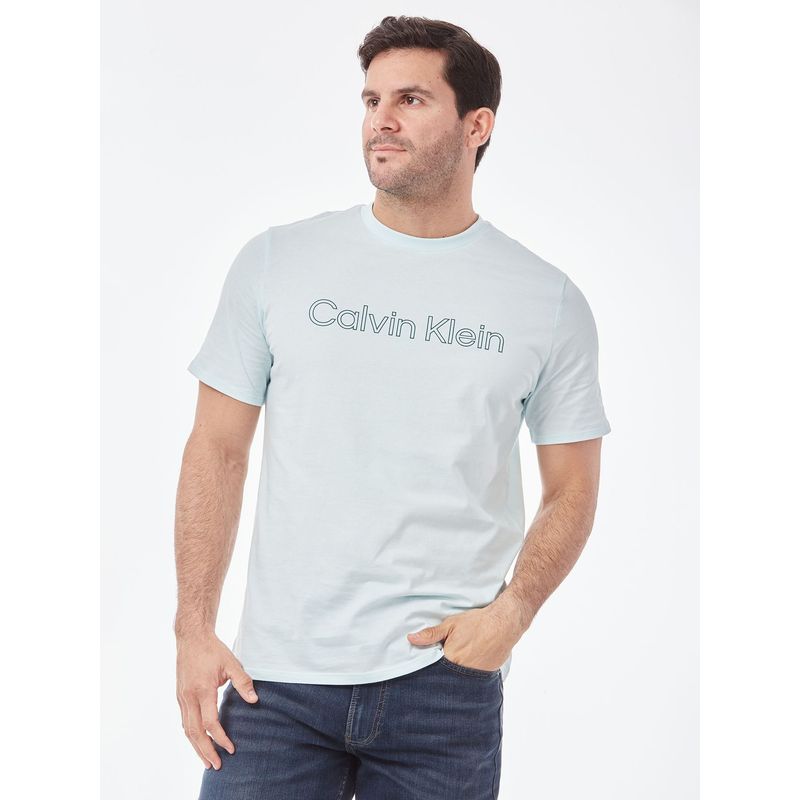 CALVIN KLEIN - CAMISETA SS TRAVELING LOGO CREWNK TEE CK