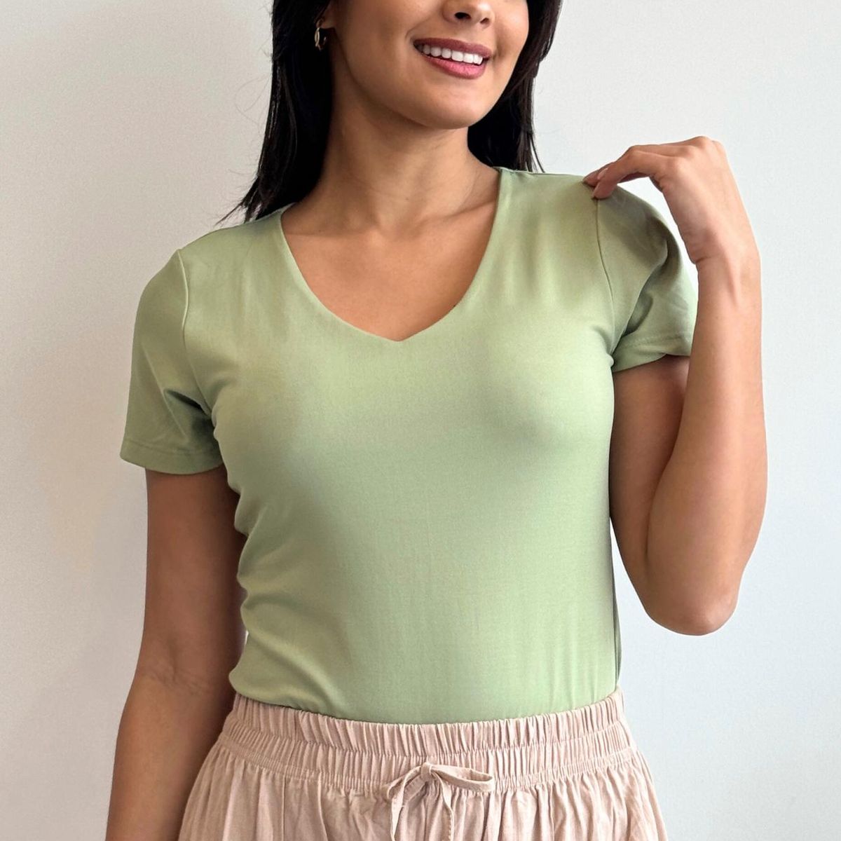 GENERICO - BLUSA SUPLEX DAMA CUELLO V ROQUE