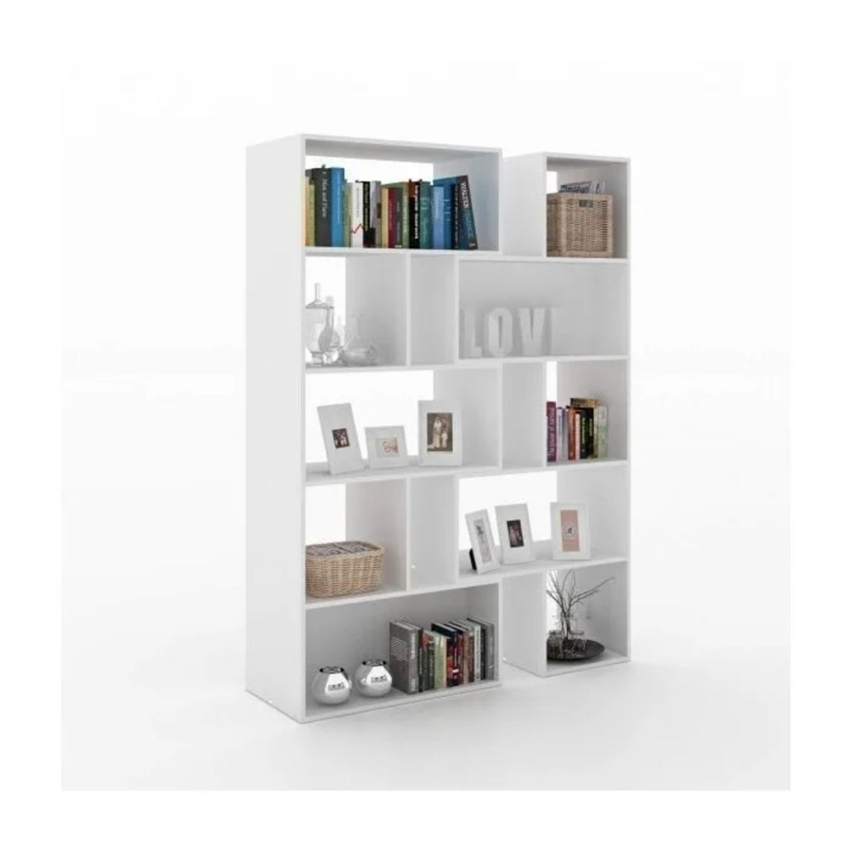 GENERICO - Estante Moderno Tsunehiro Blanco R&R MUEBLES