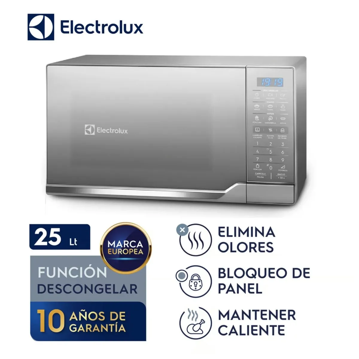 ELECTROLUX - Horno Microondas Electrolux EMDO25S2GSRUG 25L - Silver