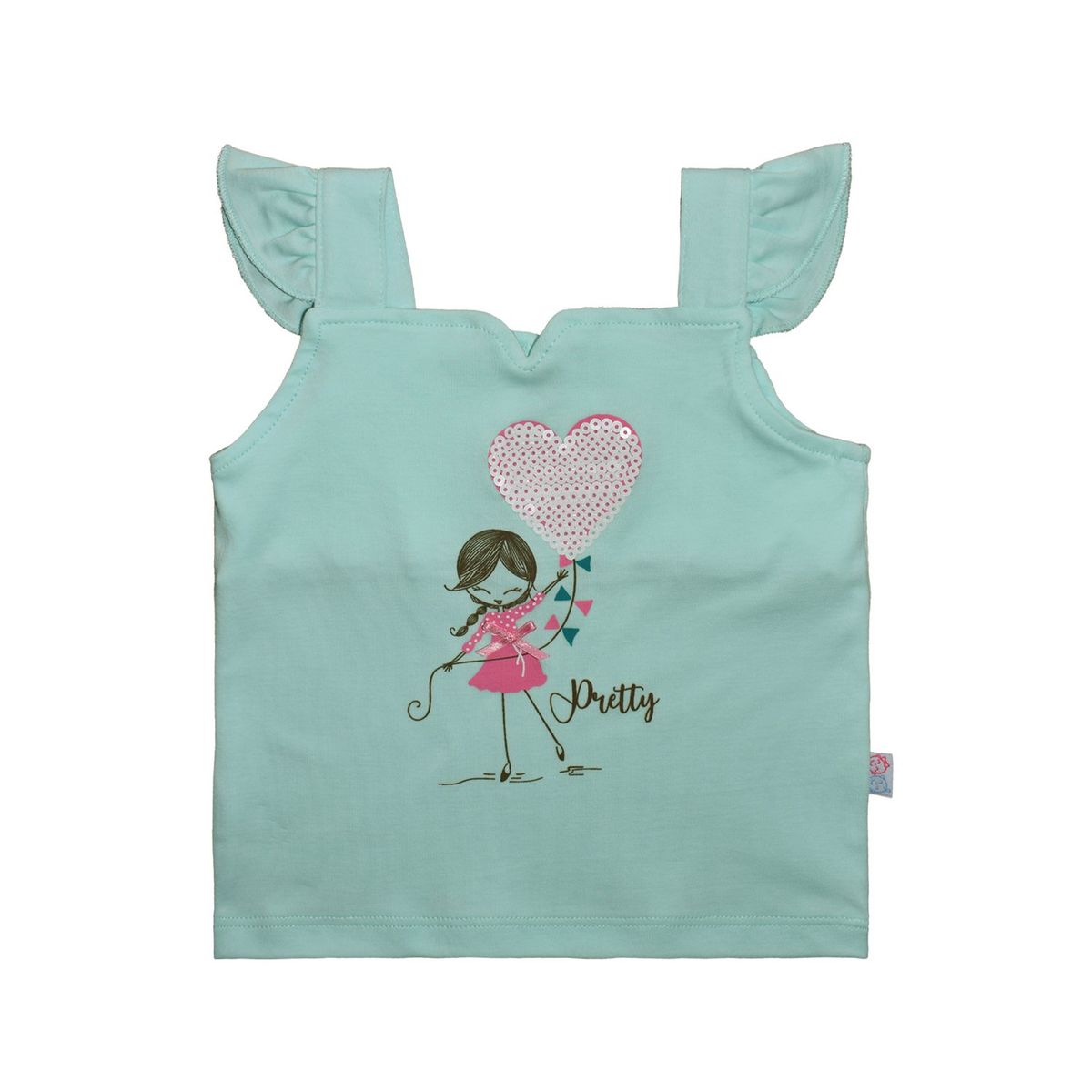 BEBELU - Polo Pima Coqueta Sin Manga Para Niña Bebelú