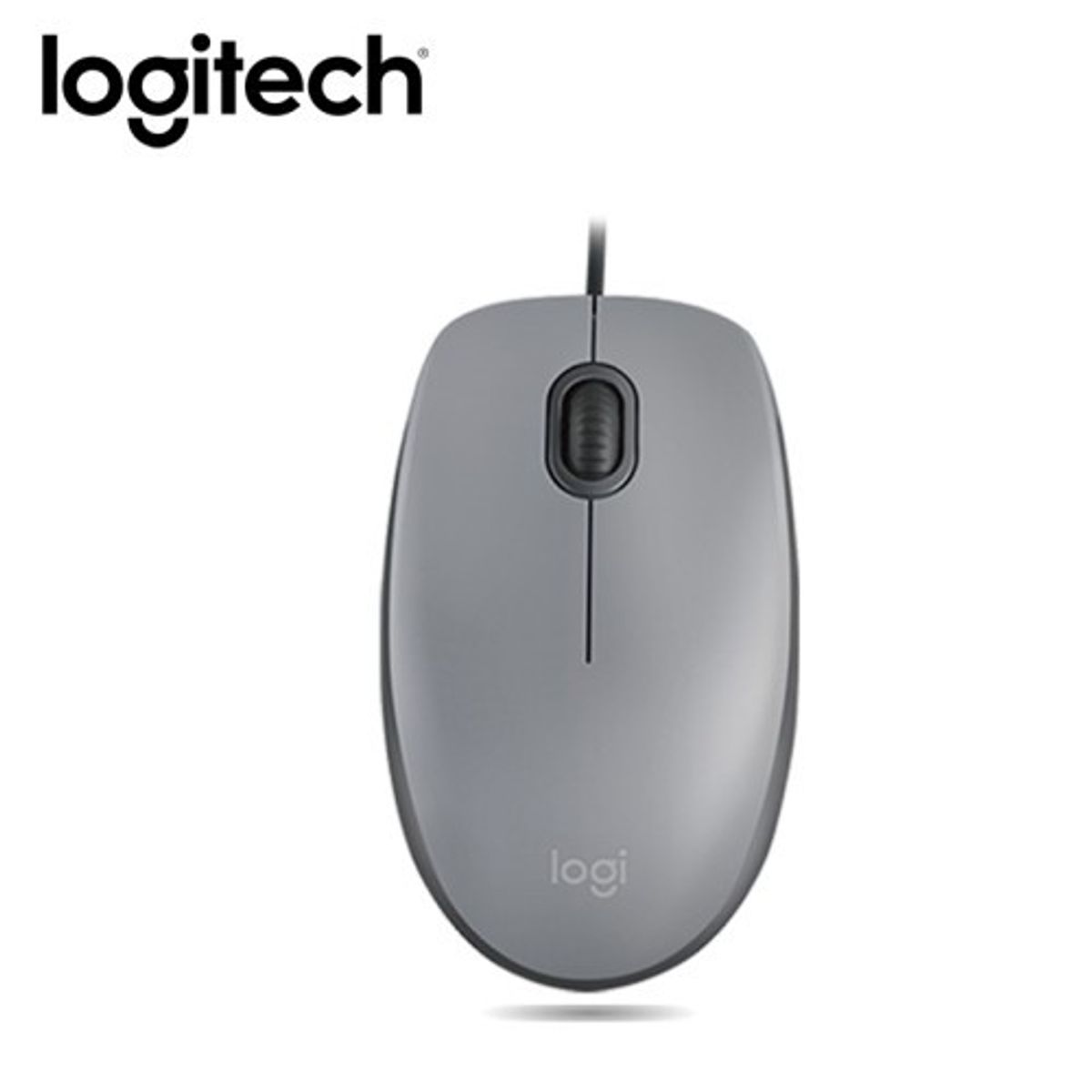 LOGITECH - Mouse Óptico Logitech M110 Silencioso Diseño clasico - gris