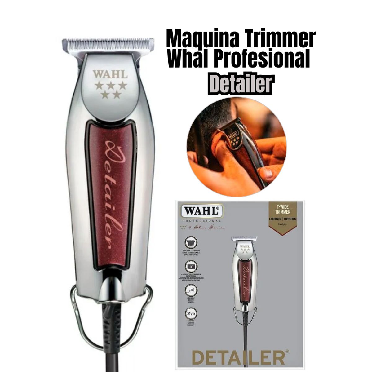 WAHL - Maquina Trimmer Wahl Profesional Detailer