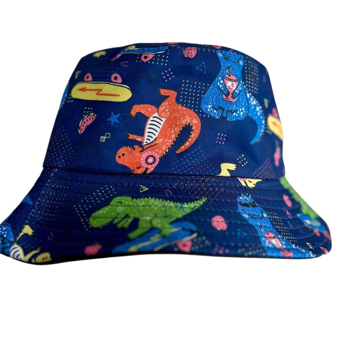 GENERICO - Sombrero Niño Dinosaurio Niña Gorro Skate Redondo Azul T-Rex Sol