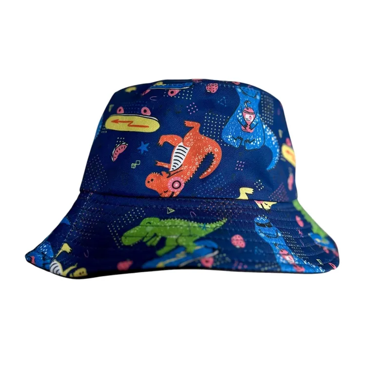 GENERICO - Sombrero Niño Dinosaurio Niña Gorro Skate Redondo Azul T-Rex Sol