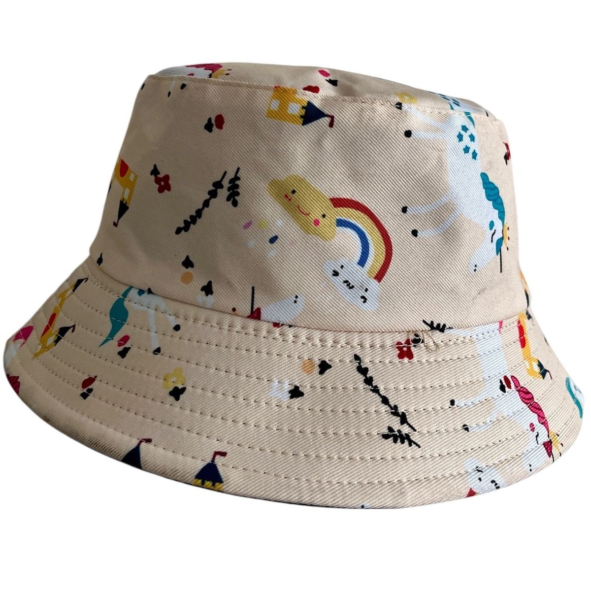 GENERICO - Sombrero Niña Unicornio Niña Gorro Skate Redondo Beige