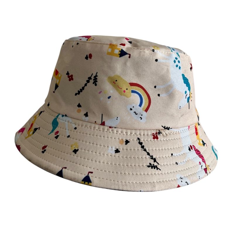 GENERICO - Sombrero Niña Unicornio Niña Gorro Skate Redondo Beige