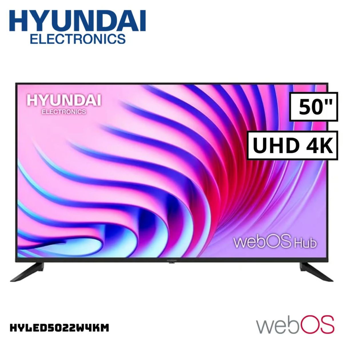 HYUNDAI - Televisor Hyundai 50 Smart TV WEBOS HUB 4K UHD LED - HYLED5022W4KM